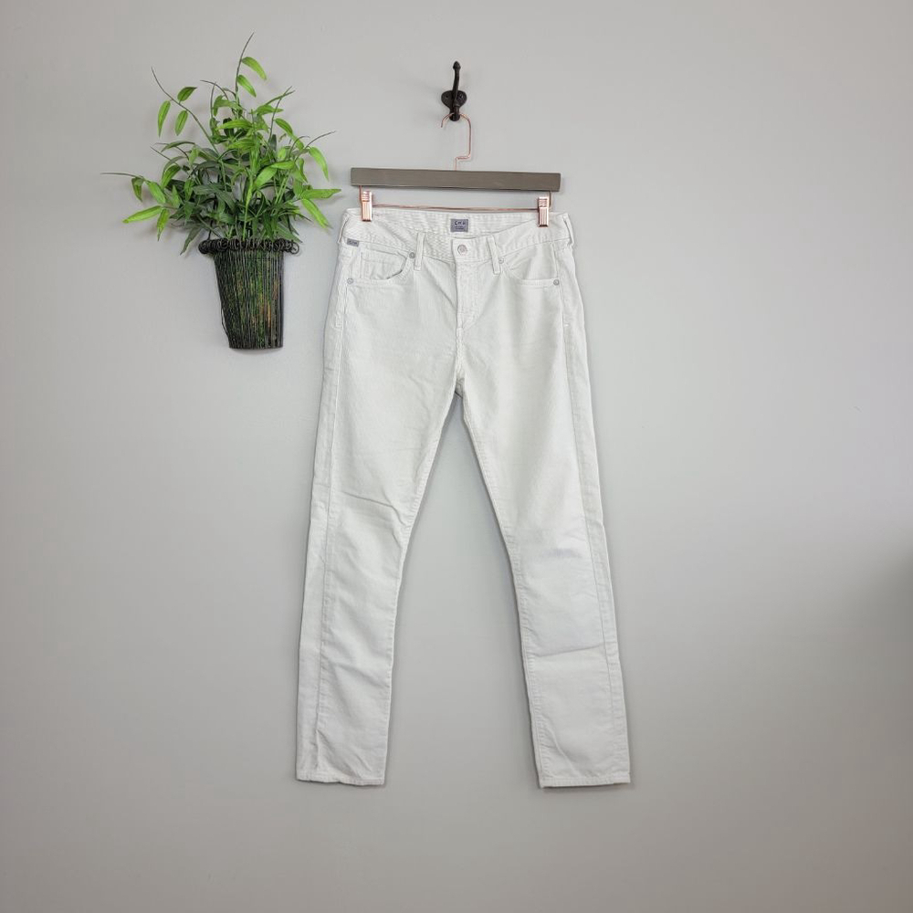 Citizens of Humanity Agnes Slim Straight Leg Corduroy Pants Mid Rise COH 26